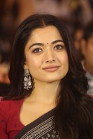 Rashmika Mandanna Black Saree Pics